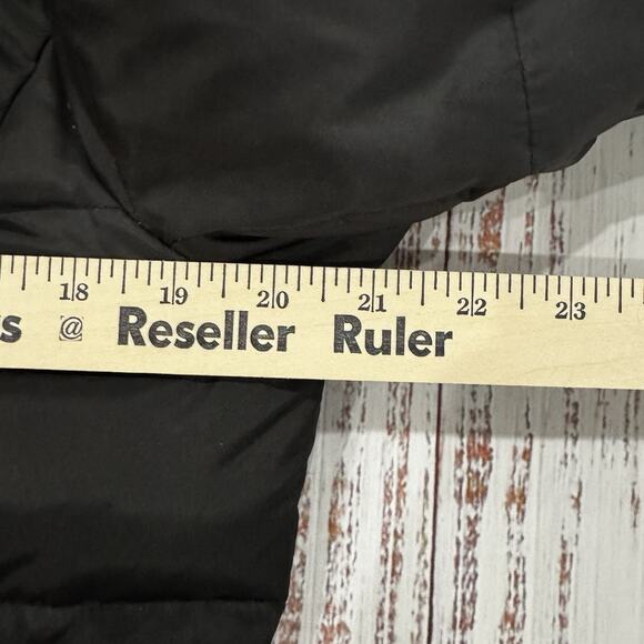 Marc New York Women’s L Black Quilted Puffer Jacket Zip Snap High Collar - Picture 4 of 8